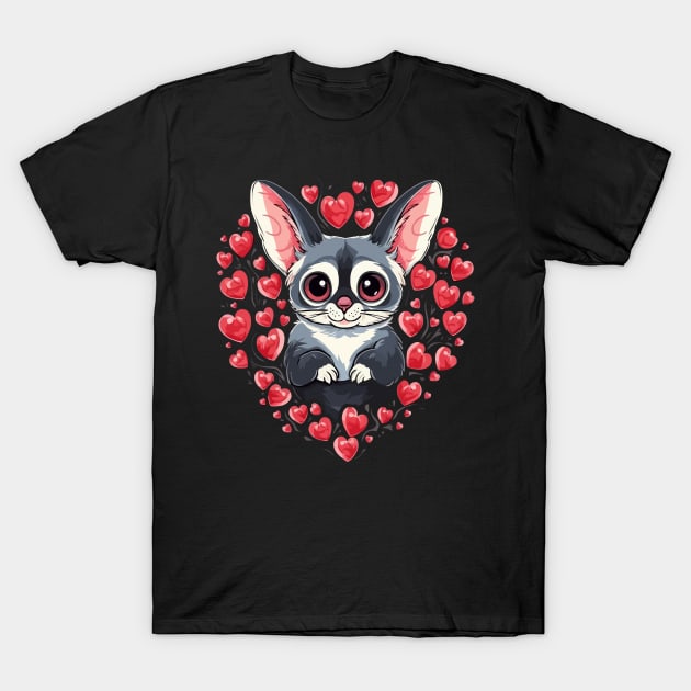 Sugar Glider Valentine Day T-Shirt by JH Mart